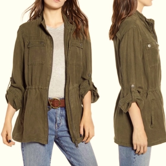 Treasure & Bond Linen Lyocell Blend Utility Jacket - Picture 1 of 7